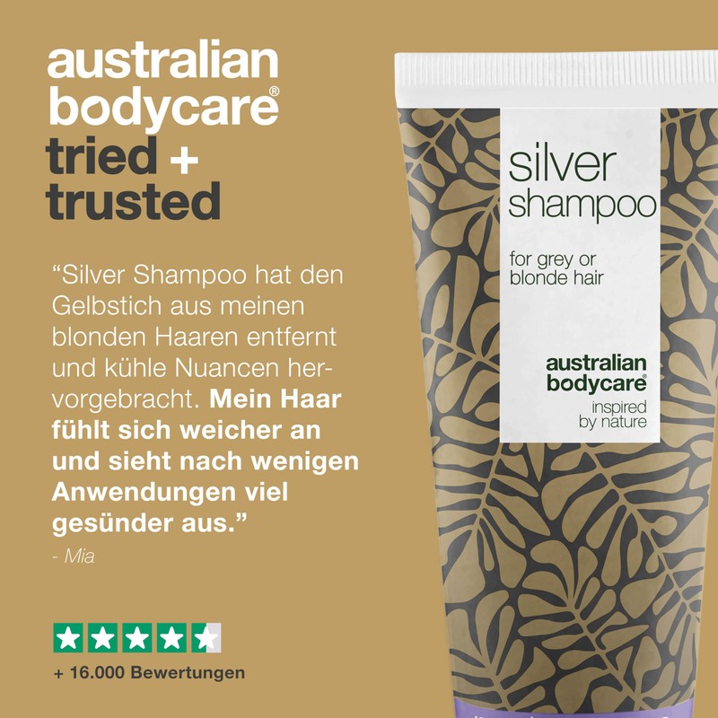 Silver Shampoo - Removes yellow tones in blonde and grey