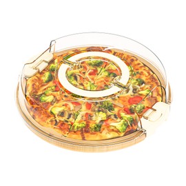 Round Charcuterie Board with Clear Lid, Travel Picnic Portable Cheese Board Charcuterie Boxes, Meat Fruit Serving Tray Platter, House Warming Gifts New Home, Gifts for Women