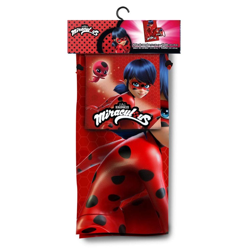 Ladybug Towel 140 x 70 cm + Snack Bag 24