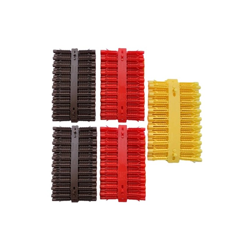 UKCable-Ties 400x Assorted Wall Plugs Heavy Duty Fixings. Red, Yellow
