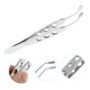 CLISPEED Stainless Steel Meibomian Gland Expressor Forceps Precision Tweezers for