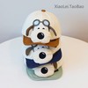 Cute Baby Puppy Hat - Thin Spring/Autumn Children's Sun Protection Hat 45-50cm/All-Mesh Dog Goggles Sky Blue 3ea