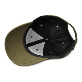 Breampot Baseball Cap Herren Damen Unisex Kappe Verstellbar Baseboard Baseballkappe Mütze Outdoor Baseballkappe (Olivgrün)