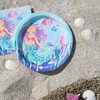 Unique 58335EU Eco Friendly Plates-23cm-Mermaid Party-Pack of 8, Paper, Multicoloured