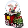 SIKORA SK06 Small Glass Decorative Snow Globe Santa Claus in