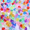 YIEUR 300 Pieces Stone Diamonds Colourful Acrylic Glitter Mixed Beads