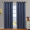 Royal Hotel Bedding Meridian Navy Grommet Blackout Window Curtain Panels,