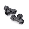 Redrock Performance 1/2 inch Equal Tee Fitting, 2 Pack Tubing