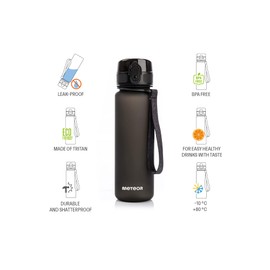 meteor Children's Leak-Proof Water Bottle School Nursery Sports Bottle Men's Fruit Infuser Bottle Quick Water Flow Children's Bottle Camping Women's Water Bottle