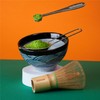 OSSU - Matcha Tea Whisk, Green Ribbon, Natural Bamboo Tea