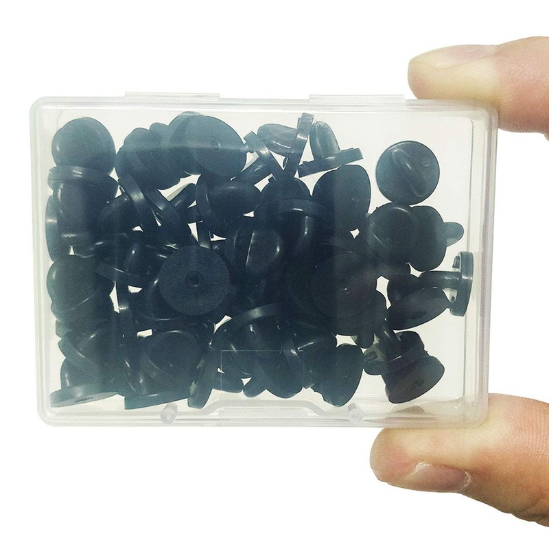Lapel Pin Backings - Butterfly Clutch Pin Backs in PVC