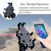 UTV Phone Mount with Shock-Absorbing Cushion Module, Suitable for 1.5-2-in