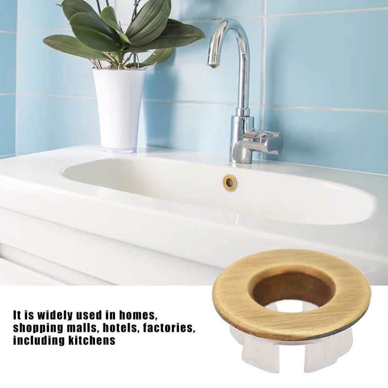Overflow Ring for Sink Brass Round Sink Overflow Rings Decorative