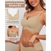 As Fairy Bralettes for Women with Support Wireless Push Up