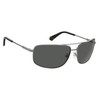 Polaroid Unisex Sunglasses, Dark Ruthenium