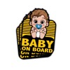 (3 PCS) Baby on Board Car Sticker – Weather-Resistant Vinyl
