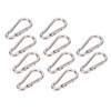 10Pcs Carabiner Clip Spring Snap Hook Heavy Duty Quick Link