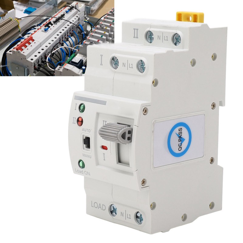 Dual Power Automatic Transfer Switch 2P 10A Millisecond Switching Generator
