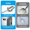 XGKHOM Ice Scoop for Freezer with Magnetic Holder, Stainless Steel
