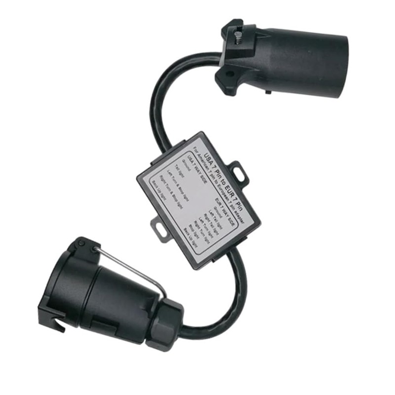 MACHSWON USA to EU Trailer Light Converter, 12V DC Trailer