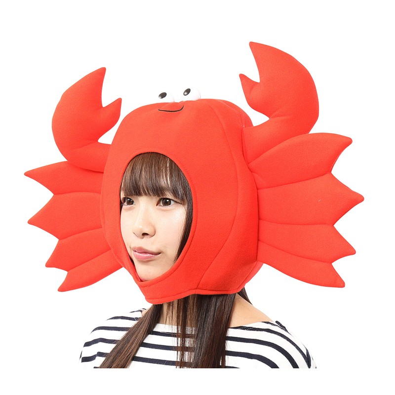 Party City Kaburimon Variety Goods Crab Headpiece Unisex Red