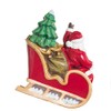 Kurt Adler 10-Light Santa Sleigh and Reindeer Light Set