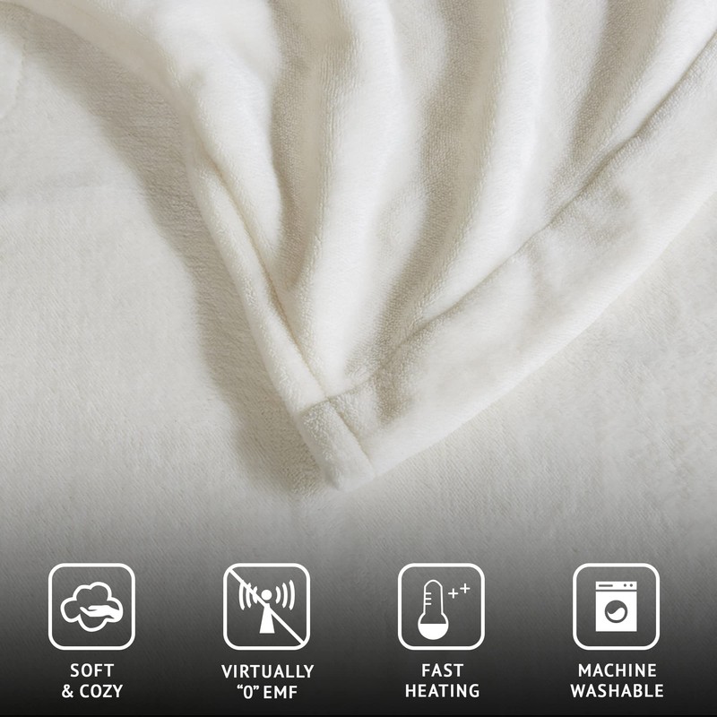 Beautyrest Heated Electric Blanket for Cold Weather, Fast Heating Heated