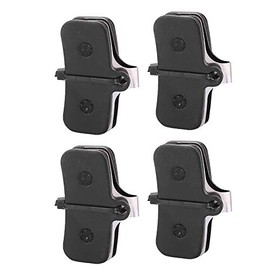 Alomejor Frenos de Disco para Bicicleta,Alta Durabilidad y Alto Rendimiento,Pastillas Semi Metal,4 Pares Resina Metal,for Ciclistas Profesionales Aficionados Montaña Ciudad Viajes Largos