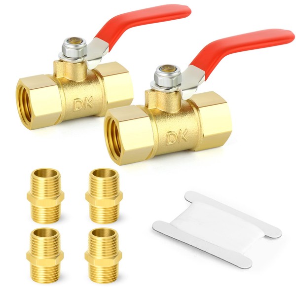TAILONZ PNEUMATIC 2 Point 1/2" Brass Ball Valve Switch, Brass