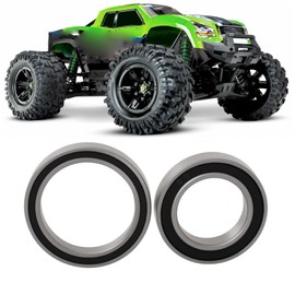 Briny River 8Pcs Wheel Bearing Kit 15x24x5mm 20x27x4mm Compatible with T raxxas X-MAXX XMAXX 8S 6S