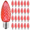Vruxuri 25 Pack C9 LED Christmas Light Bulbs, C9 Replacement