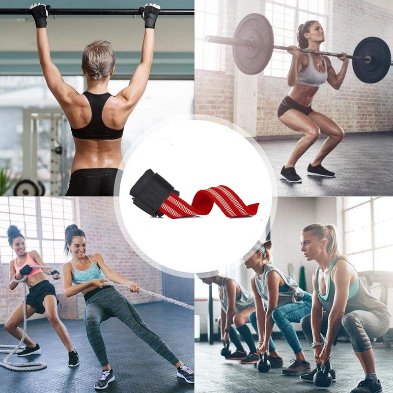 MOOCY Big Grip No-Slip Nylon Lifting Straps with DuraGrip for