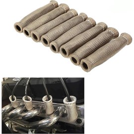 Unbranded Titanium Spark Plug Wire Boots Thermal Protection Insulator Sleeve Fit VW
