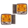APUK 2x Front Side Lights Indicator Lamps & Support Brackets