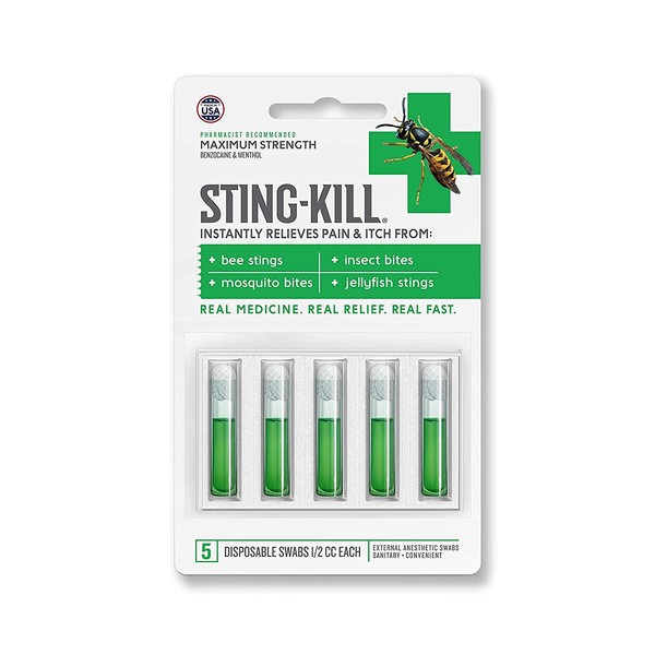 Sting-Kill Disposable Swabs 5 Each (Pack of 5)