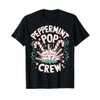 Peppermint Pop Crew Christmas Candy Cane Explosion Cute T-Shirt