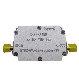 1M-750M 3W HF FM VHF UHF Shortwave Amplifier with Case Fm Transmitter Multi-Function Broadband