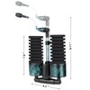 QANVEE Aquarium Sponge Filter Bubbler with Ultra Quiet Water Pump