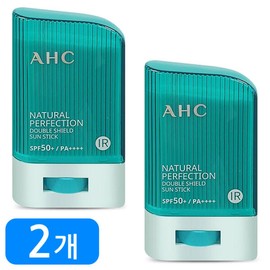 AHC 내추럴 퍼펙션 더블 쉴드 선스틱 민트 22g 2개 AHC Natural Perfection Double Shield Sun Stick Mint 22g 2pcs
