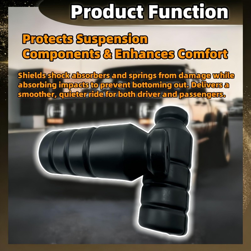 2 Pcs 5"XJ Front Bump Stops, XJ Polyurethane Extended Bump