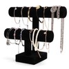 ShellKingdom Jewelry Display, 2 Tier Jewelry Holder for Necklace Bracelet