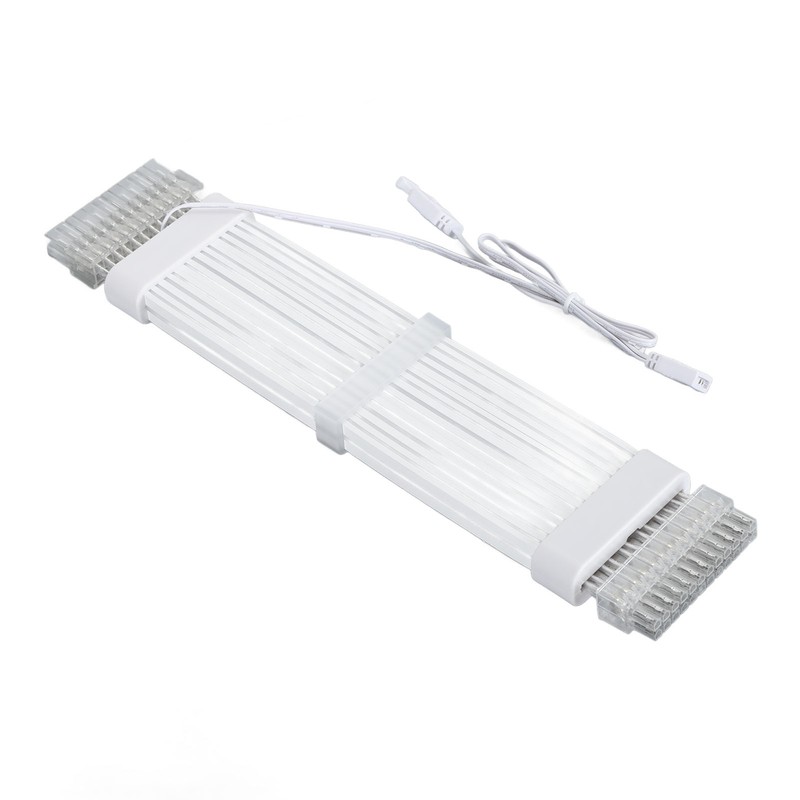 24 Pin RGB Power Extension Cable Kit ARGB 18AWG Silver