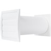 5 Inch Through-Wall Ventilation kit - Adjustable - Louvered Dryer