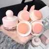 LIANGNISHI Vitality Blush Powder Jar, Facial Contouring, High Pigmentation, Long