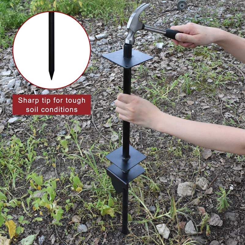 Qikdesign Vinyl PVC Real Estate Sign Post 6' Tall (Connected