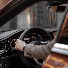 Wiblooter Dashboard Cover Compatible with Toyota Highlander 2022 2023 2024 2025, Premium Leather Interior Protection, Black (with HUD)