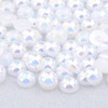 Dowarm 1000 Pieces Round Flatback Half Pearls, 4mm 6mm 8mm