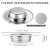2pcs Heavy Duty Stainless Steel Slop Basket Filter Trap, 4.5"