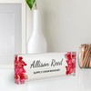 Customized Clear Acrylic Thick 8x3" Desk Name Plate Block -