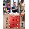 Thread Checker, 44 Nut and Bolt Thread Checker, Bolt Size
